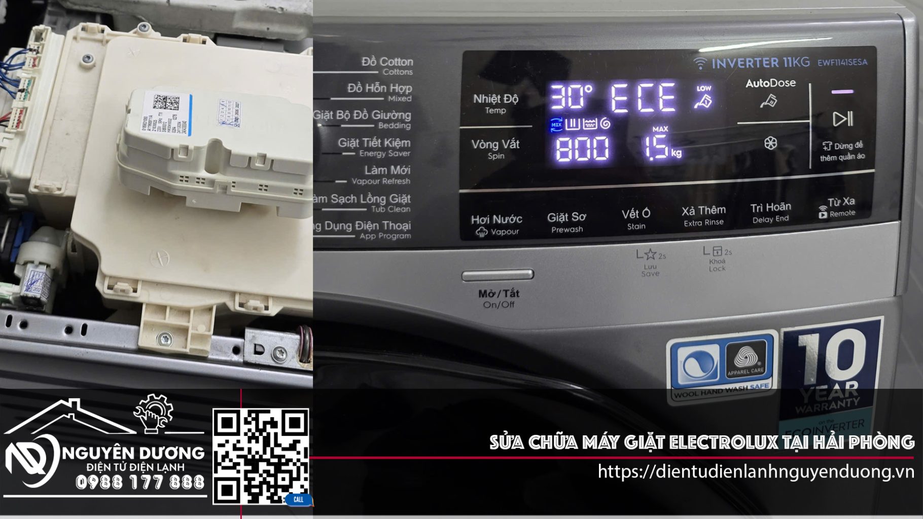Sửa Chữa Máy Giặt Electrolux Tại Hải Phòng