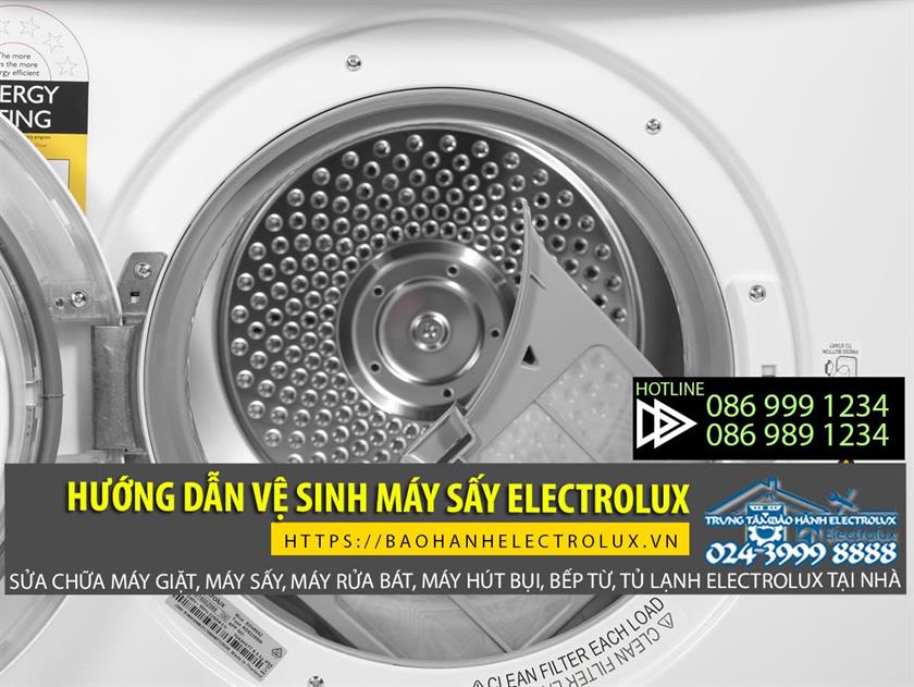 Vệ sinh máy sấy Electrolux
