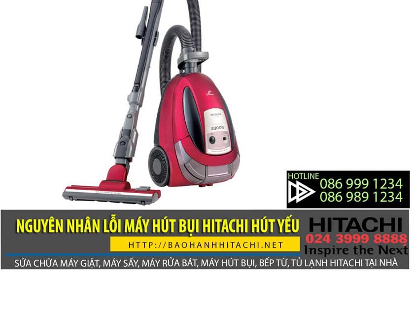 Máy hút bụi Hitachi hút yếu do bình đựng đầy bụi