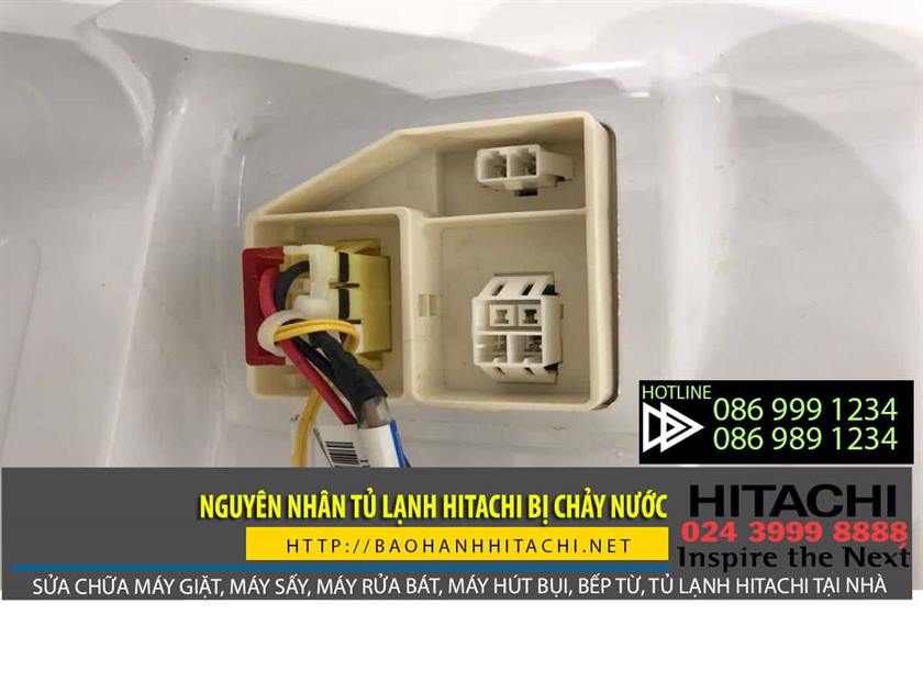 Tủ lạnh Hitachi bị chảy nước