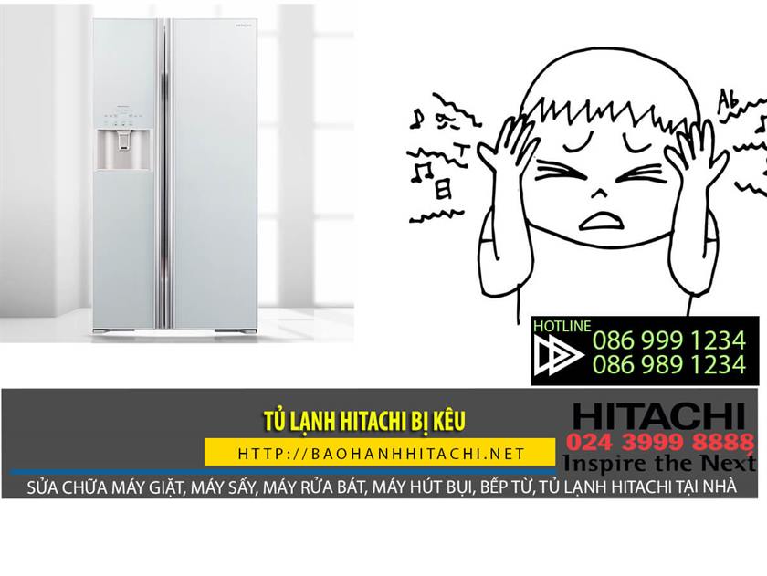 tủ lạnh Hitachi bị kêu