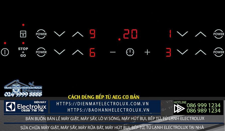 Cách dùng bếp từ AEG cơ bản và các chức năng bạn cần biết