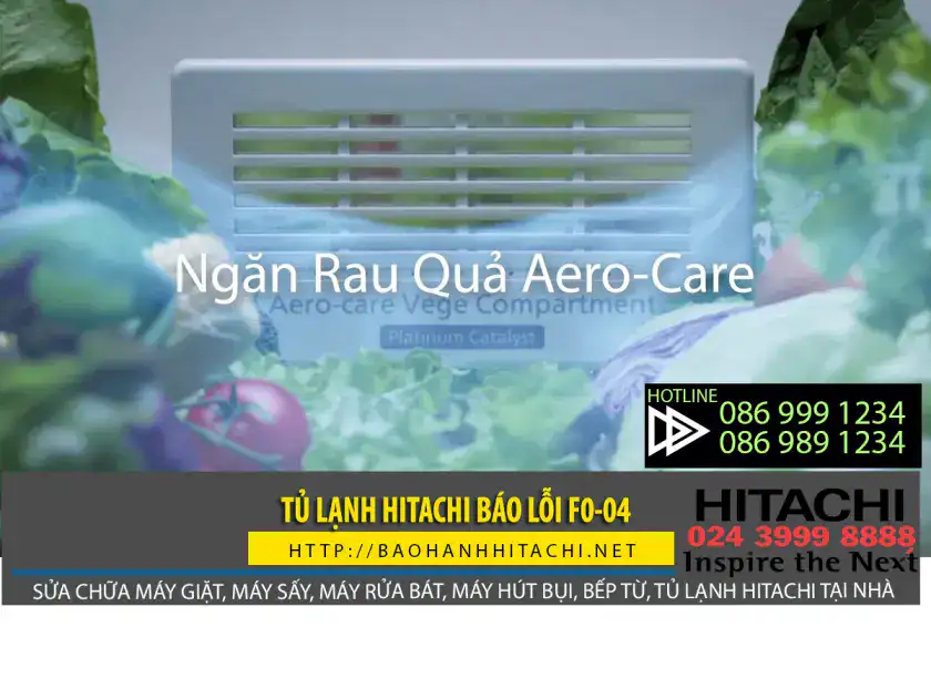 Tủ lạnh Hitachi báo lỗi f0-04