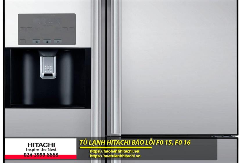 Làm lạnh tủ lạnh Hitachi bảo lỗi F0 15, F0 16, dịch vụ sửa chữa tủ đông, tủ mát tại Nguyên Dương.