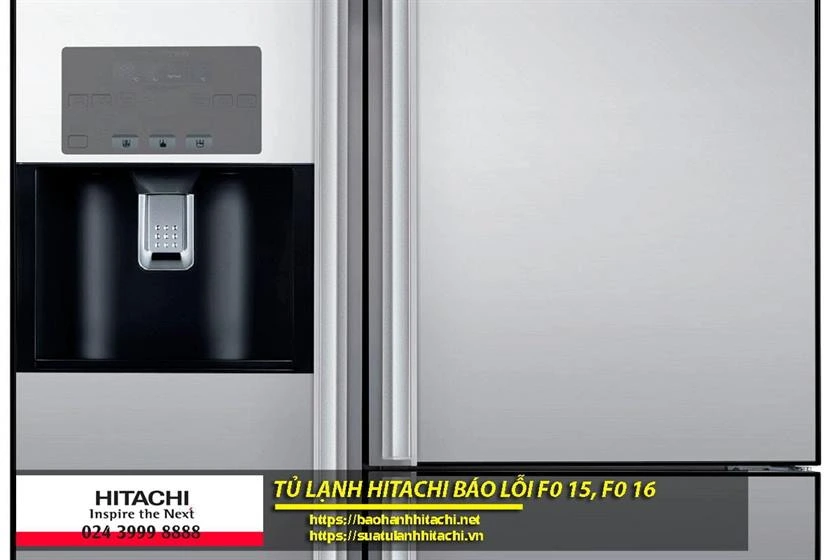 Làm lạnh tủ lạnh Hitachi bảo lỗi F0 15, F0 16, dịch vụ sửa chữa tủ đông, tủ mát tại Nguyên Dương.