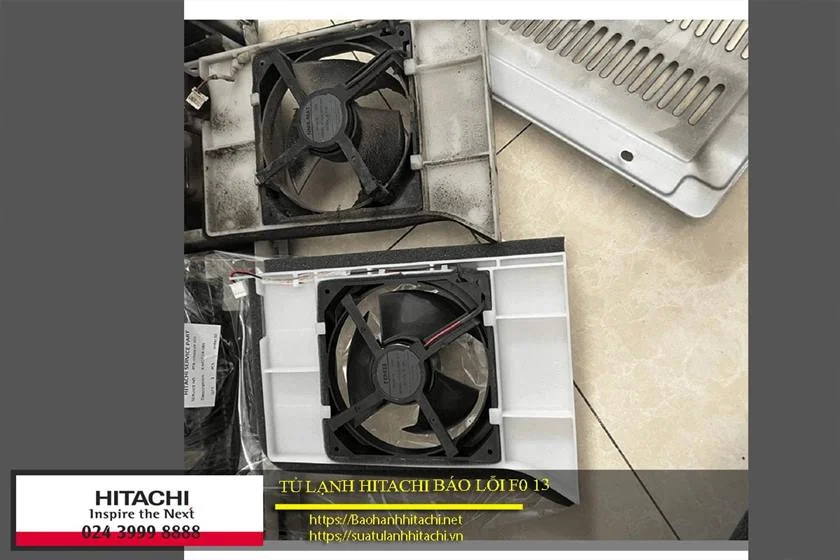 Tủ lạnh Hitachi báo lỗi f0 13