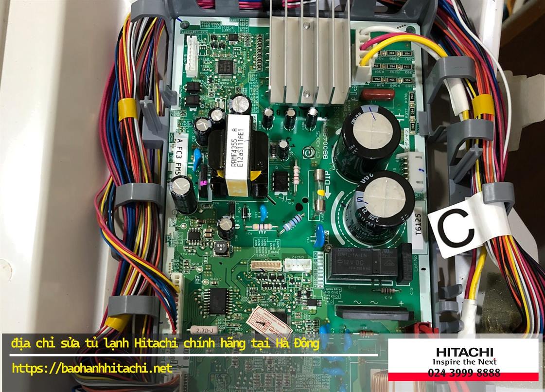 Bo mạch điều khiển tủ lạnh Hitachi chính hãng tại Hà Đông, bảo hành Hitachi, số điện thoại 0988 177 888 / 024 3999 8888.