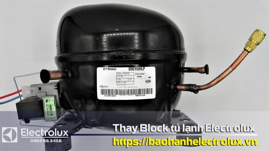 Thay lốc tủ lạnh Electrolux