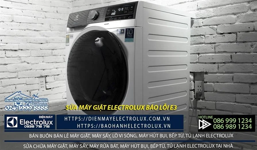 Máy giặt Electrolux báo lỗi E3 E4