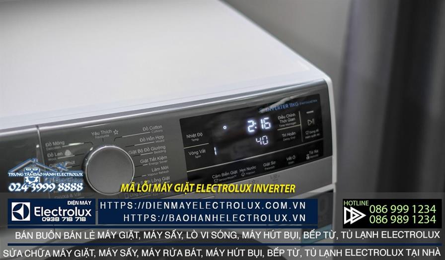 Mã lỗi máy giặt Electrolux Inverter