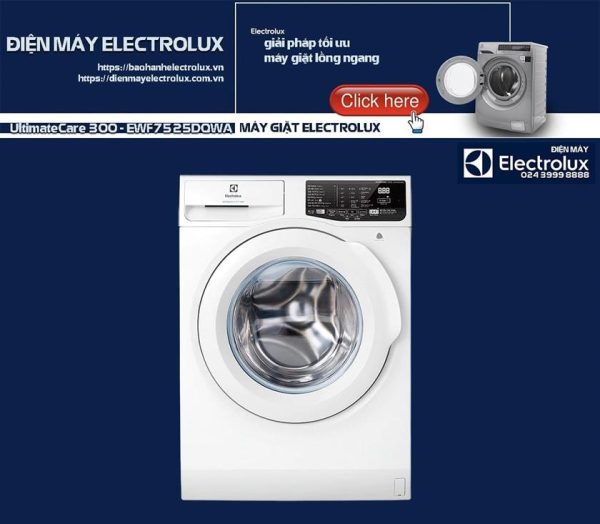 Máy giặt Electrolux 7.5kg UltimateCare 300 - EWF7525DQWA