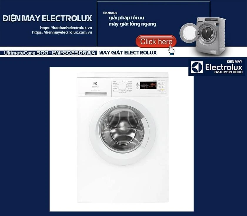 Electrolux máy giặt cửa trước, công nghệ tiết kiệm điện, chống rung, phù hợp gia đình, model hiện đại, bảo hành Uy tín.