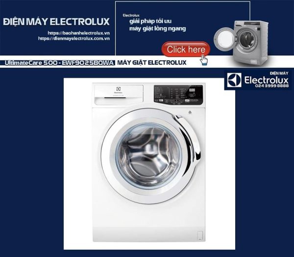 Máy giặt Electrolux 9kg UltimateCare 500 - EWF9025BQWA