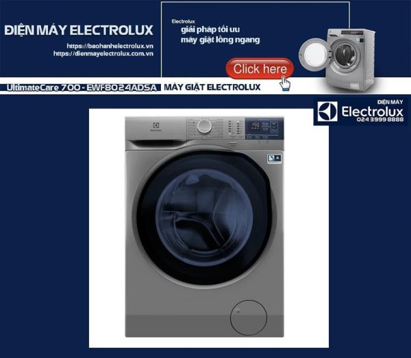 Máy giặt Electrolux 8kg UltimateCare 700 - EWF8024ADSA