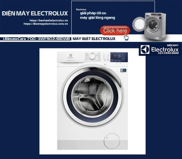 Máy giặt Electrolux 9kg UltimateCare 700 - EWF9024BDWB