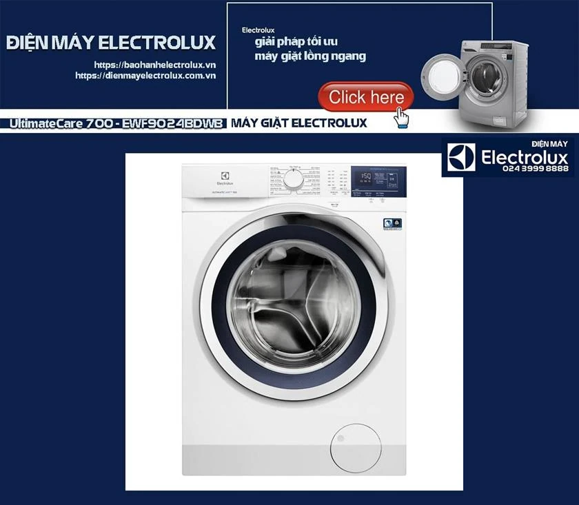 Electrolux máy giặt Electrolux UltimateCare 700 EWF9024BDW, giặt sạch, thiết kế hiện đại, tiết kiệm điện năng, phù hợp cho gia đình, dịch vụ sửa chữa uy tín tại Nguyễn Dương.