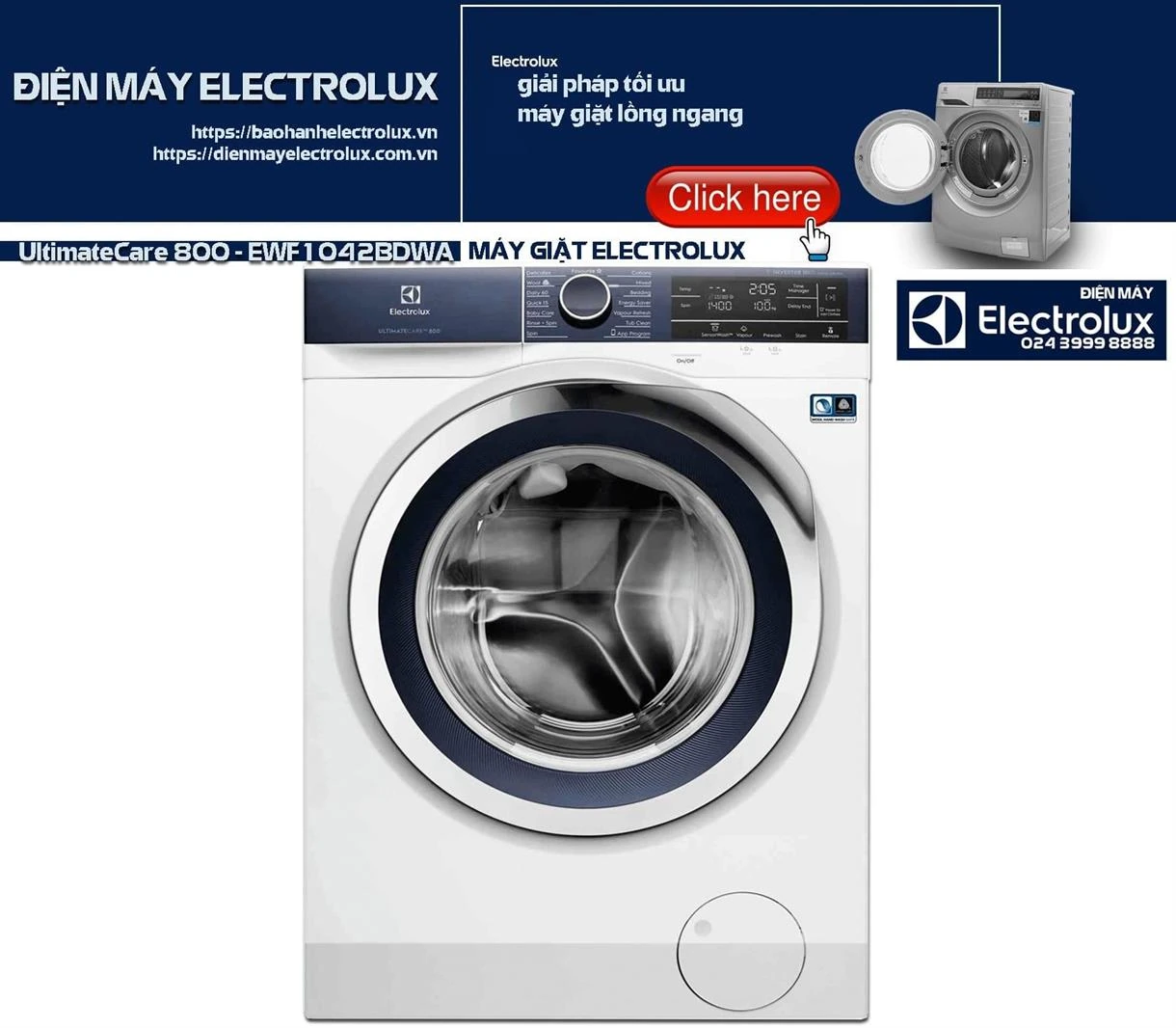 Máy giặt Electrolux nội địa Uy tín, công nghệ tiên tiến, tiết kiệm điện nước, phù hợp cho gia đình Việt. Dịch vụ sửa chữa, bảo hành uy tín tại Điện tử Điện Lạnh Nguyên Dương.