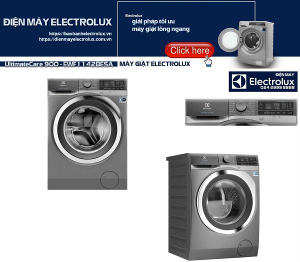 Máy giặt Electrolux 11kg UltimateCare 900 - EWF1142BESA