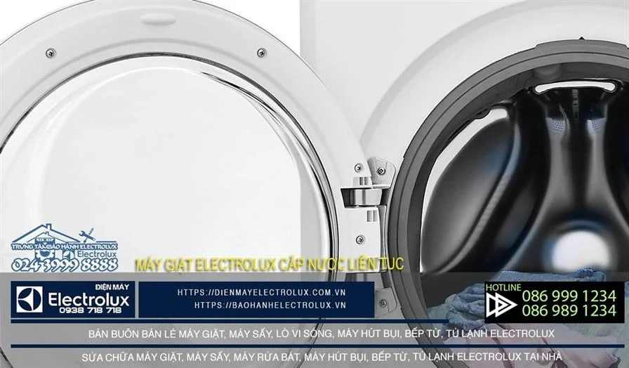 Máy giặt Electrolux cấp nước liên tục