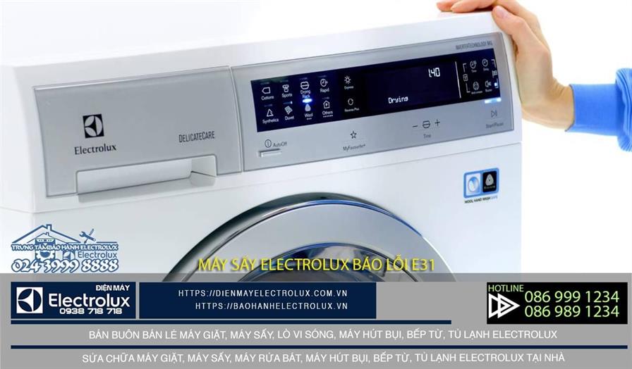 Máy sấy Electrolux báo lỗi e31