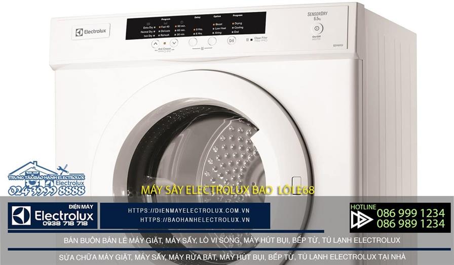 Máy sấy Electrolux báo lỗi e68