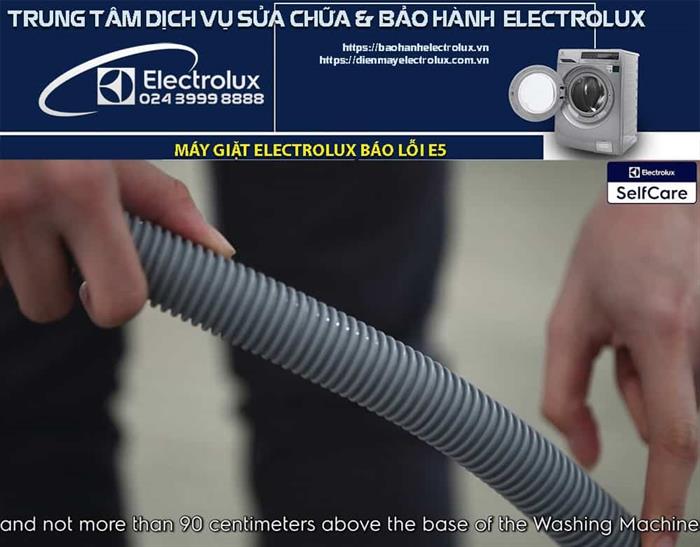 Máy giặt Electrolux báo lỗi E5