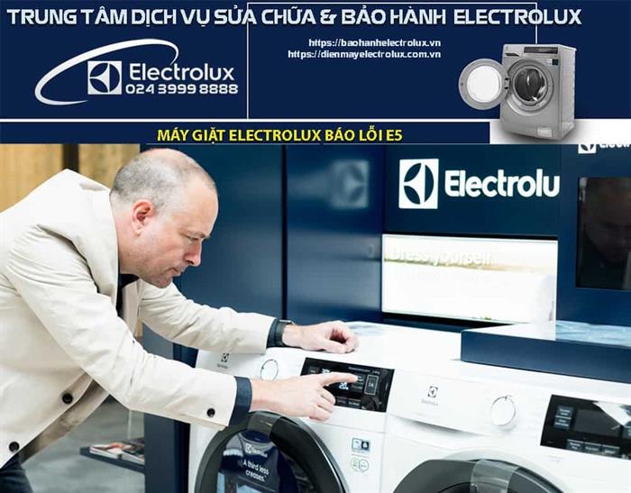 Máy giặt Electrolux báo lỗi E5