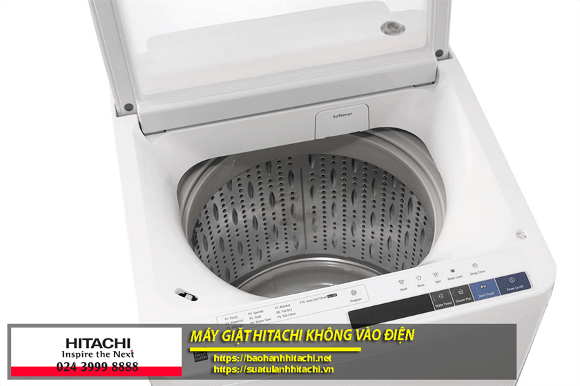 Máy giặt Hitachi không vào điện