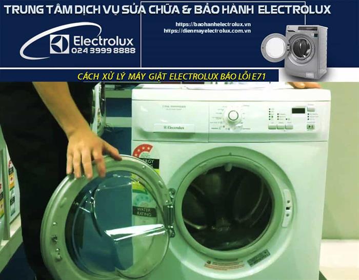 Máy giặt Electrolux báo lỗi e71