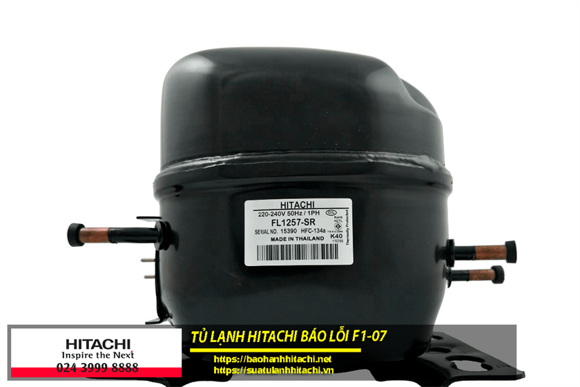 Tủ lạnh Hitachi báo lỗi f1-07