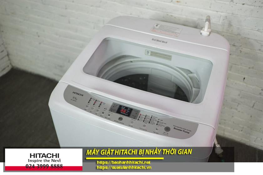 Máy giặt Hitachi bị nhảy thời gian