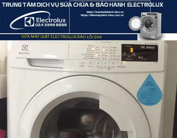 Máy giặt Electrolux báo lỗi E69