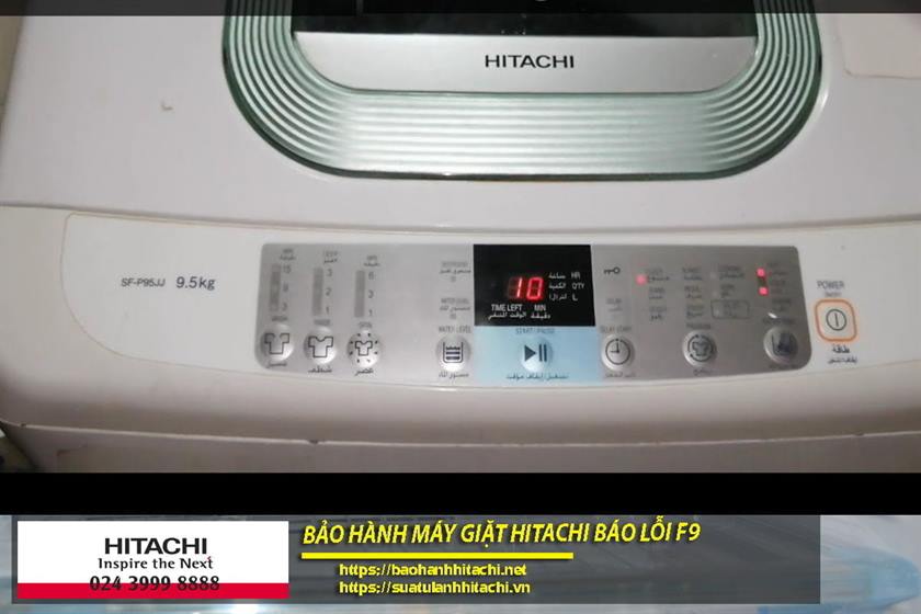 Máy giặt Hitachi báo lỗi F9