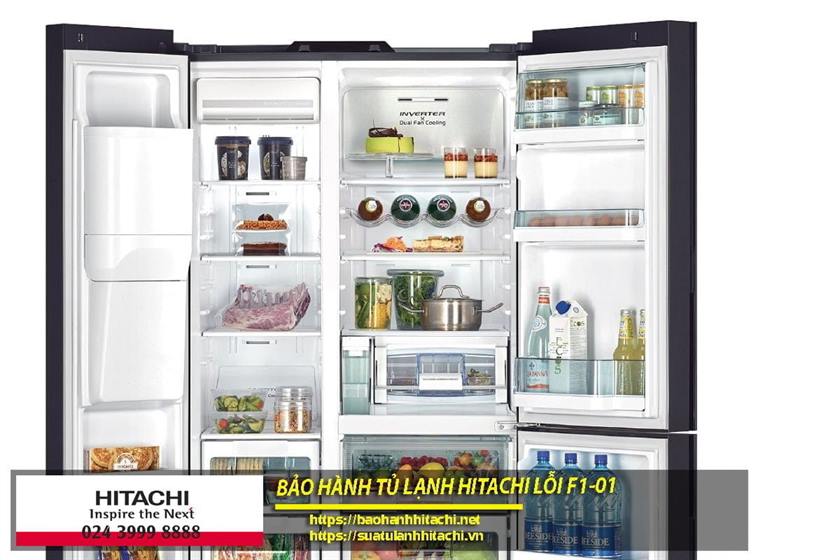 tủ lạnh Hitachi lỗi f1-01