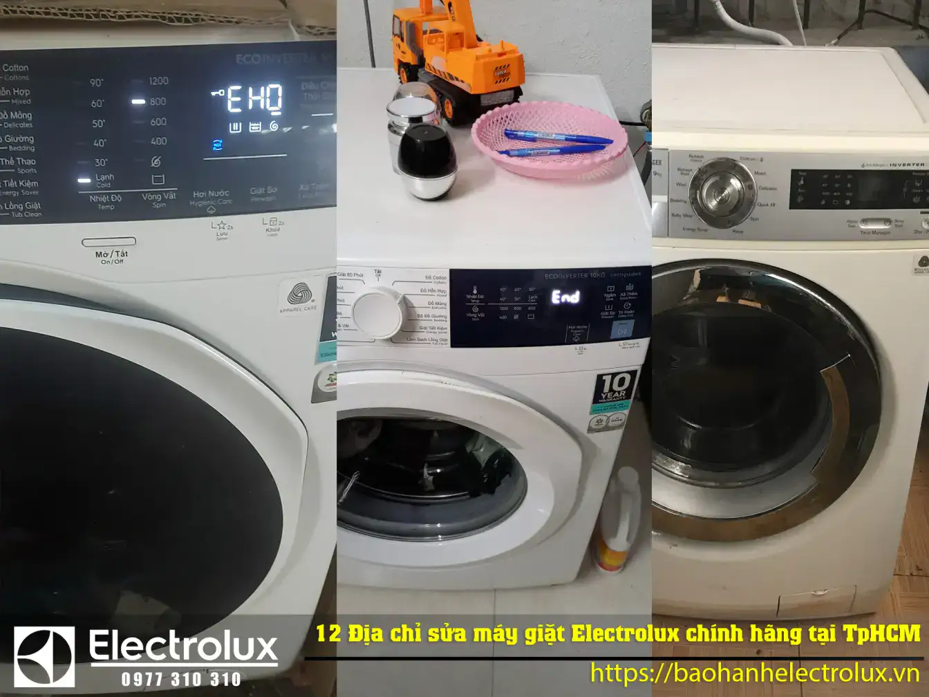 12 Địa chỉ sửa máy giặt Electrolux uy tín nhất, Uy tín tại TpHCM