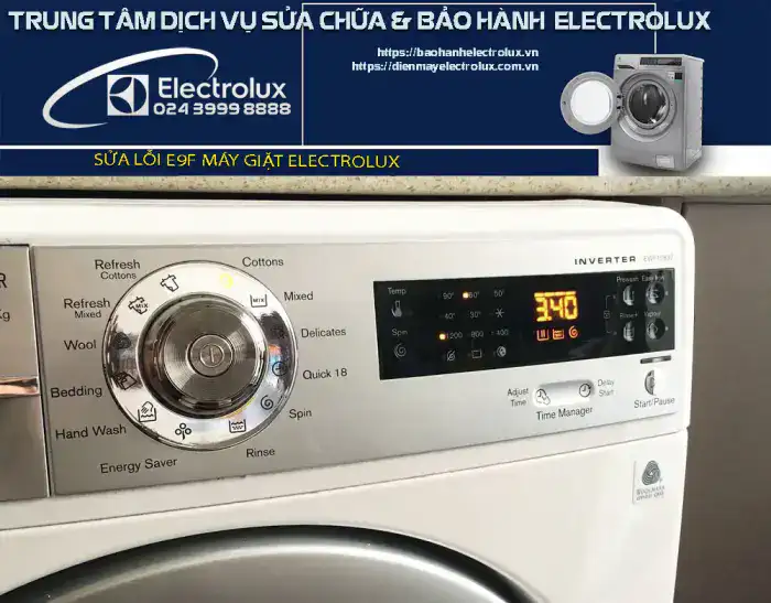 Lỗi E9F máy giặt Electrolux