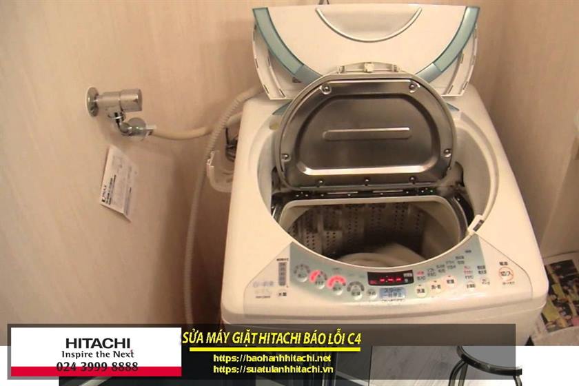 Máy giặt Hitachi báo lỗi C4