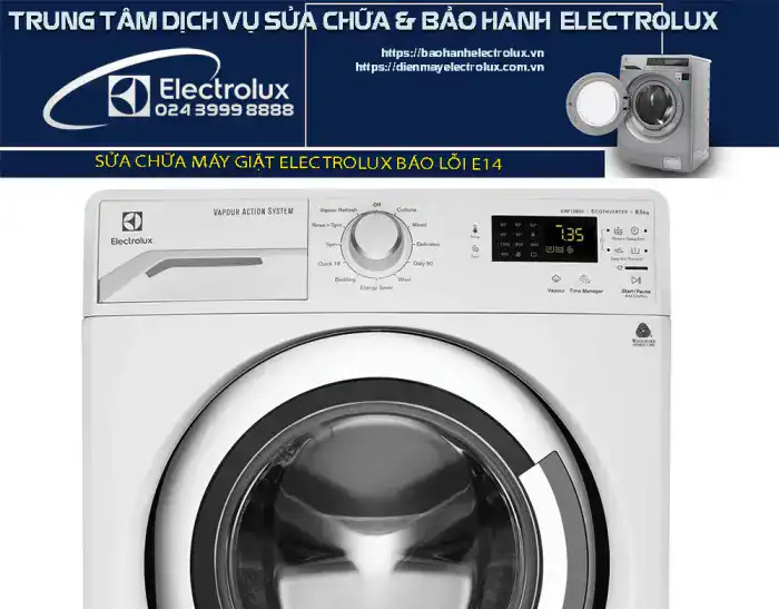 Máy giặt Electrolux báo lỗi E14