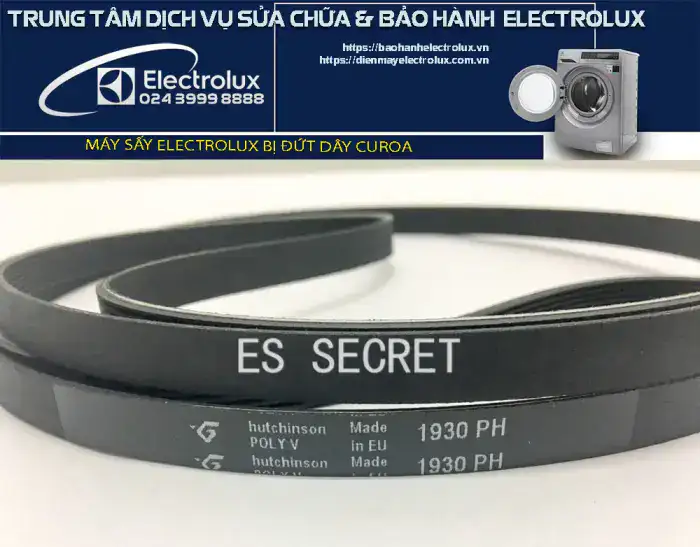 Máy sấy Electrolux bị đứt dây curoa