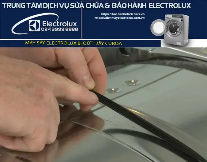 Máy sấy Electrolux bị đứt dây curoa