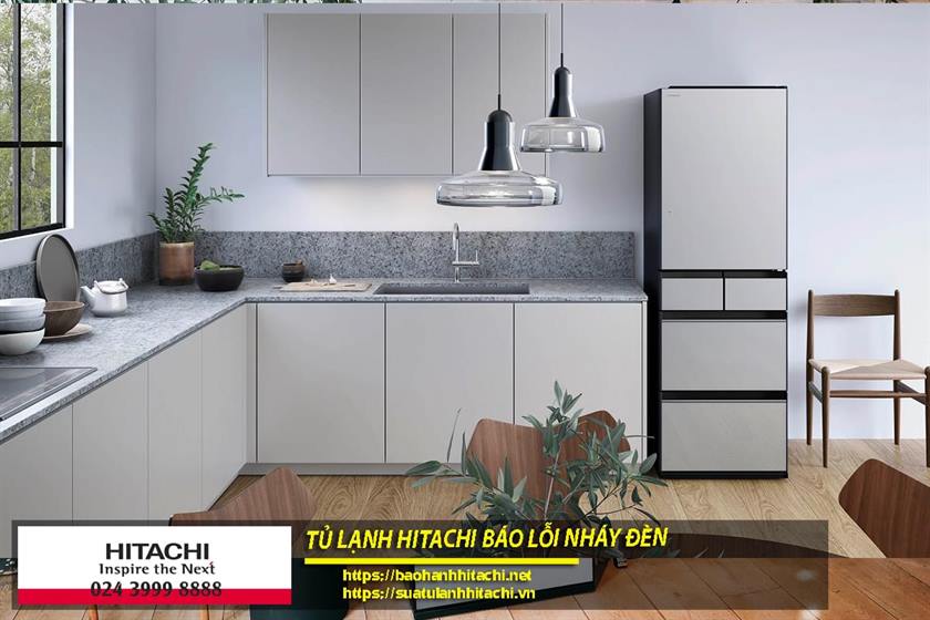 Tủ lạnh Hitachi Inverter báo lỗi nháy đèn