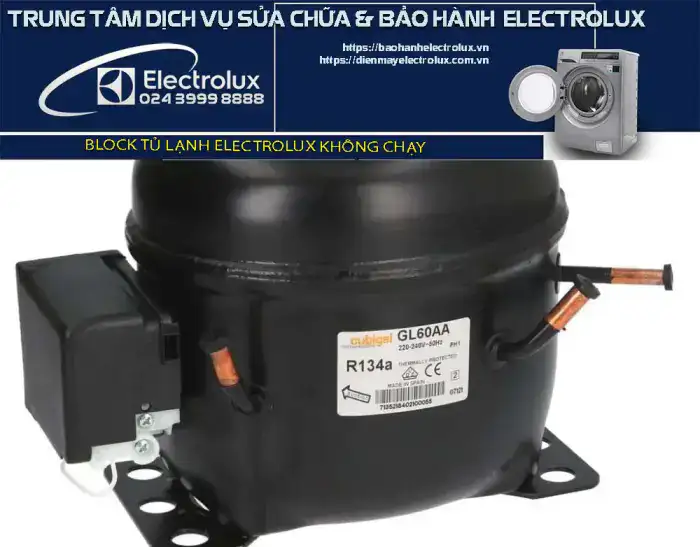 Block tủ lạnh Electrolux không chạy