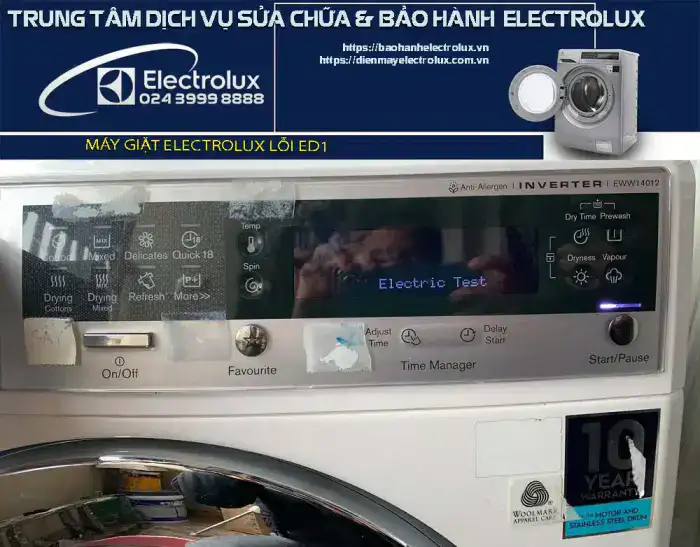 Máy giặt Electrolux lỗi ED1
