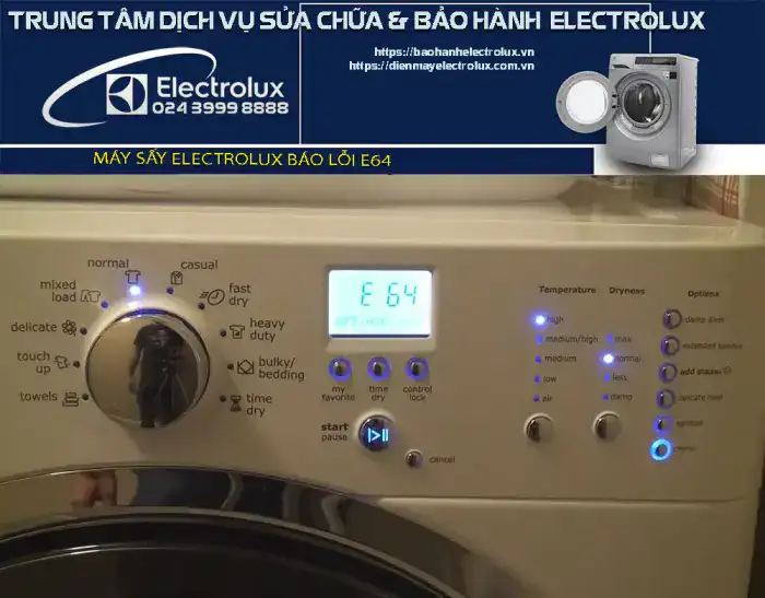 Máy sấy Electrolux báo lỗi E64
