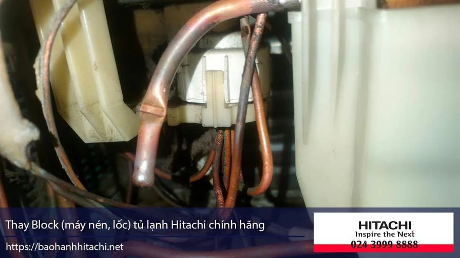 Thay block máy nén lốc tủ lạnh Hitachi chính hãng, dịch vụ sửa chữa uy tín, bảo hành nhanh chóng tại tphcm, liên hệ 0988 177 888/024 3999 8888.