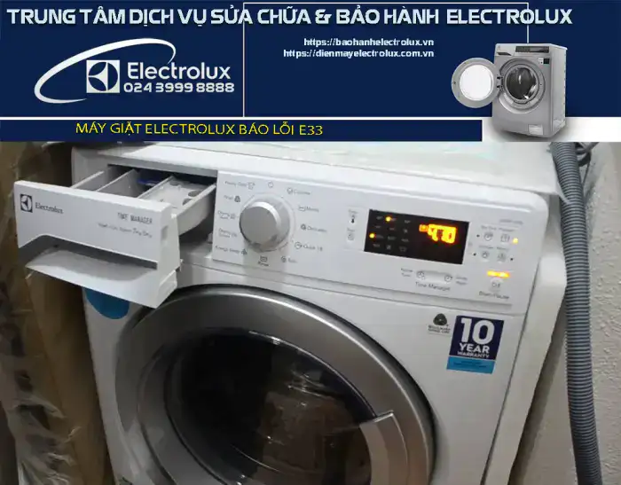 Máy giặt Electrolux báo lỗi e33