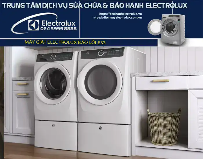 Máy giặt Electrolux báo lỗi e33