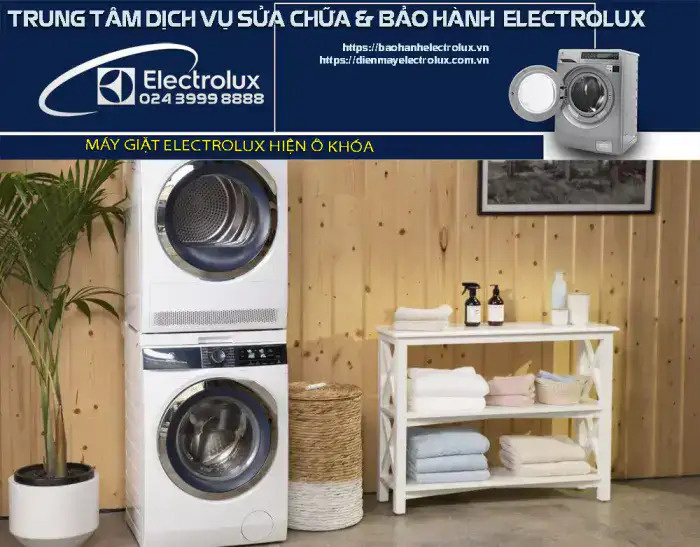 Máy giặt Electrolux hiện ổ khóa