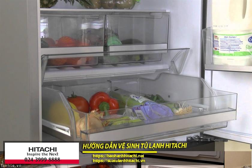 hướng dẫn vệ sinh tủ lạnh Hitachi