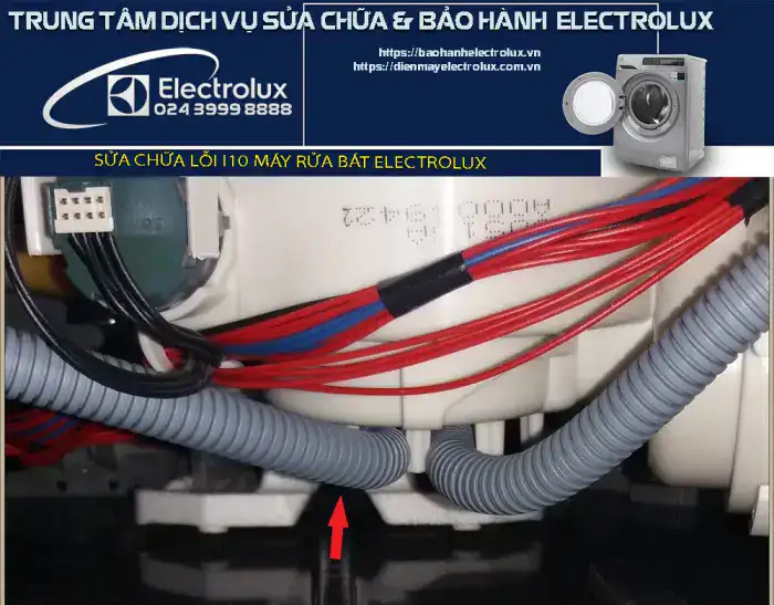 Lỗi i10 máy rửa bát Electrolux